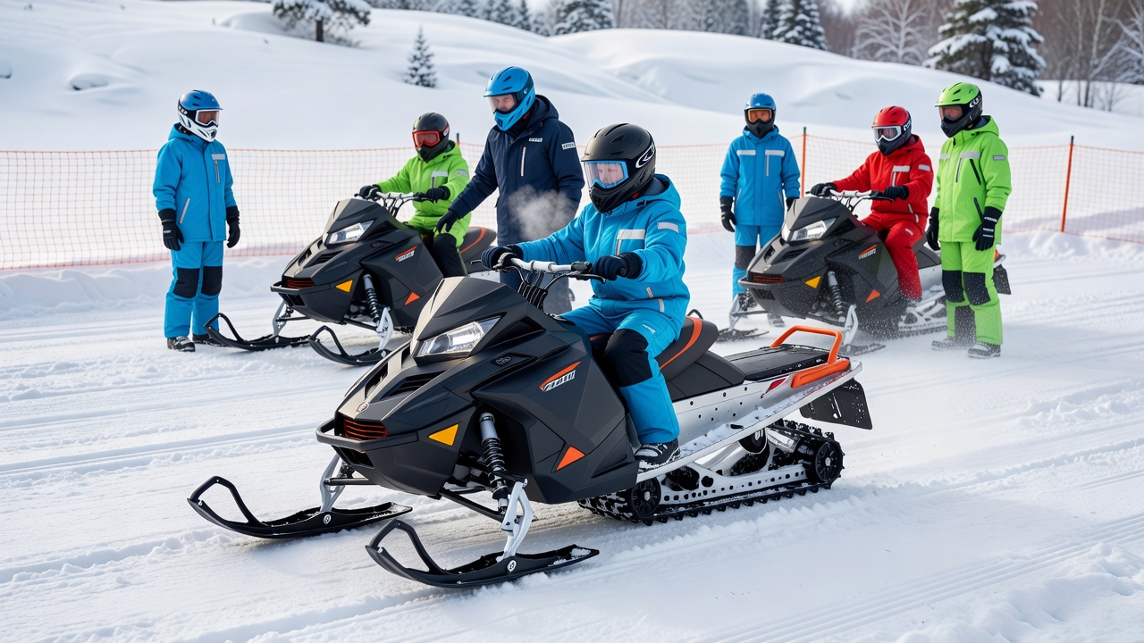 Snøscooter tilpasset ungdom og opplæring i trygge rammer